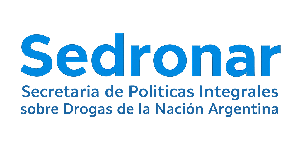 Logo de la Secretaría de Políticas Integrales sobre Drogas - SEDRONAR